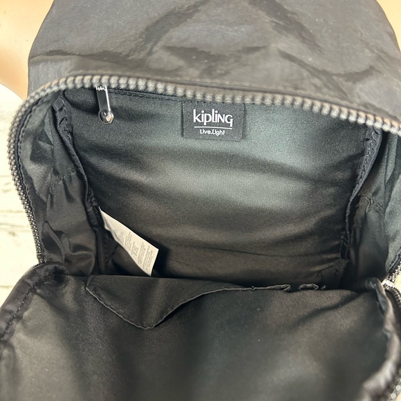 Kipling Marlee Nylon Backpack Black With Gorilla Charm - Picture 6 of 8